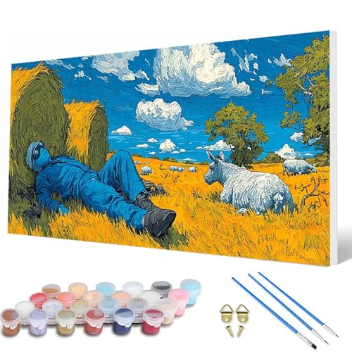 Tiere Malen Nach Zahlen Erwachsene, Malen Nach Zahlen Landschaft Paint by Numbers Adult Muster Basteln Erwachsene Anfänger für Deko Wohnzimmer, Wanddeko, Geschenke für Frauen 50 x 100 cm -hcw2507T7 Tiere Malen Nach Zahlen Erwachsene, Malen Nach Zahlen Landschaft Paint by Numbers Adult Muster Basteln Erwachsene Anfänger für Deko Wohnzimmer, Wanddeko, Geschenke für Frauen 50 x 100 cm -hcw2507T7 von HCWBDWOU