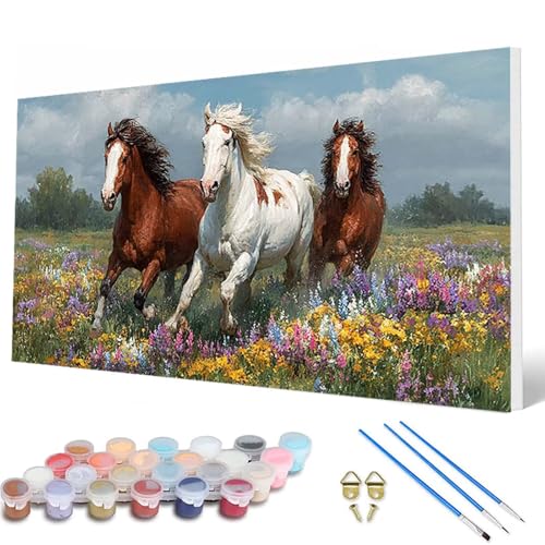 Tiere Malen Nach Zahlen Erwachsene, Malen Nach Zahlen Pferd Paint by Numbers Adult Muster Basteln Erwachsene Anfänger für Zimmer Deko Wohnzimmer, Wanddeko, Geschenke für Frauen 70X140 CM -hcw25073A Tiere Malen Nach Zahlen Erwachsene, Malen Nach Zahlen Pferd Paint by Numbers Adult Muster Basteln Erwachsene Anfänger für Zimmer Deko Wohnzimmer, Wanddeko, Geschenke für Frauen 70X140 CM -hcw25073A von HCWBDWOU
