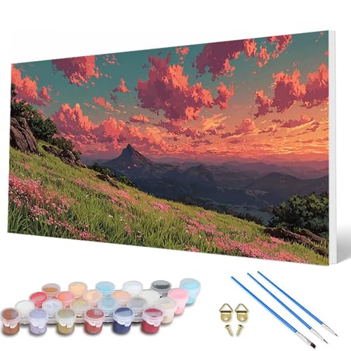 Wolke Malen Nach Zahlen Erwachsene, Malen Nach Zahlen Landschaft Paint by Numbers Adult Muster Basteln Erwachsene Anfänger für Deko Wohnzimmer, Wanddeko, Geschenke für Frauen 70X140 CM -hcw25078L Wolke Malen Nach Zahlen Erwachsene, Malen Nach Zahlen Landschaft Paint by Numbers Adult Muster Basteln Erwachsene Anfänger für Deko Wohnzimmer, Wanddeko, Geschenke für Frauen 70X140 CM -hcw25078L von HCWBDWOU
