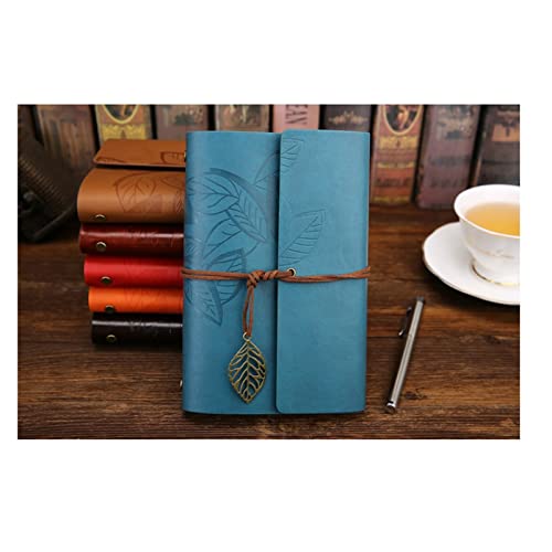 HCZKIUJY Vintage Notizbuch Tagebuch Notizblock PU Leder Spirale Literatur Notizbuch Papier Austauschbares Journal Planer Schule Schreibwaren Geschenk von HCZKIUJY