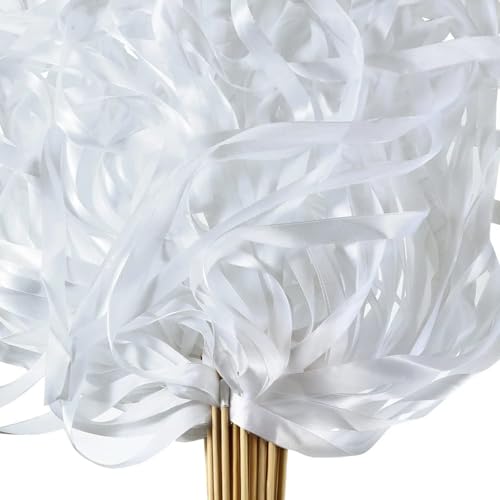 50pcs Hochzeitsstäbe weiße Band Zauberstab mit Bell Ribbon Sticks Seidenströmen Hochzeit Tanzfläche Requisiten für Partybevorzugungen Dekore Streamer 50pcs Hochzeitsstäbe weiße Band Zauberstab mit Bell Ribbon Sticks Seidenströmen Hochzeit Tanzfläche Requisiten für Partybevorzugungen Dekore Streamer von HDBHSBE