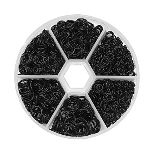 Offene Sprungringe Metallanschlüsse Bracelektor Halskette finden o Ring 970pcs Black Metall Connectors von HDBHSBE
