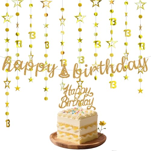 1 Set Deko 13. Geburtstag Mädchen Teenager Party Dekorationsartikel Sternenkreis Ziffer Ziehen Blumen Kuchen Insertion Geburtstagsbanner 1 Set Deko 13. Geburtstag Mädchen Teenager Party Dekorationsartikel Sternenkreis Ziffer Ziehen Blumen Kuchen Insertion Geburtstagsbanner von HDFHDF
