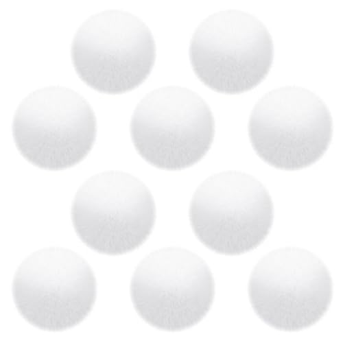 HDGSAFD 10 stuks Pom-Poms 7cm, Kunstbont, Weiß, Dekoration, Hochzeit von HDGSAFD