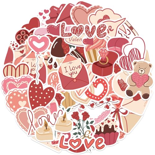HDGSAFD 100 Love Element -Aufkleber, Romantische Aufkleber, Ästhetische Aufkleber, Können Sammelalben, Fotoalben, Koffer Und Wasserbecher Dekorieren. von HDGSAFD