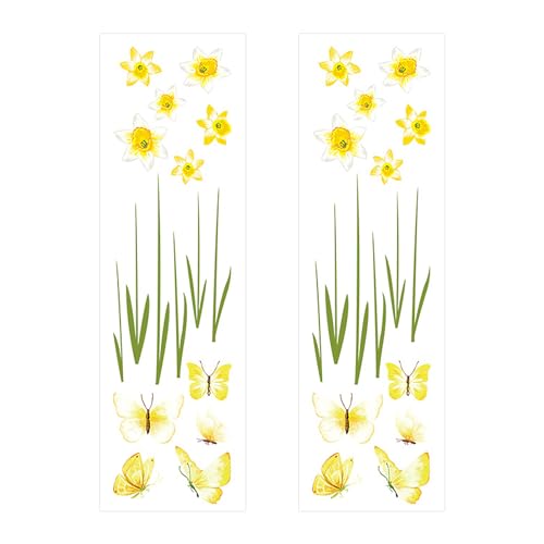 HDGSAFD 2 Blumenaufkleber, Lilienblütenfensteraufkleber, Wandaufkleber Für Heimtextilien, Hintergrundwandaufkleber, Blumenaufkleber, Selbstklebende Wasserdichte Aufkleber HDGSAFD 2 Blumenaufkleber, Lilienblütenfensteraufkleber, Wandaufkleber Für Heimtextilien, Hintergrundwandaufkleber, Blumenaufkleber, Selbstklebende Wasserdichte Aufkleber von HDGSAFD