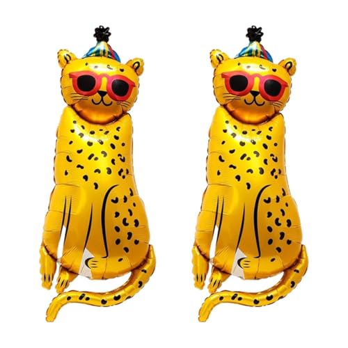HDGSAFD 2 Stücke Leopardenballons, Kreative Cartoonballons, Tier Aluminium -Filmballons, Lustige Geburtstagsfoto -Requisiten, Kindergeburtstagsparty -Dekoration. HDGSAFD 2 Stücke Leopardenballons, Kreative Cartoonballons, Tier Aluminium -Filmballons, Lustige Geburtstagsfoto -Requisiten, Kindergeburtstagsparty -Dekoration. von HDGSAFD