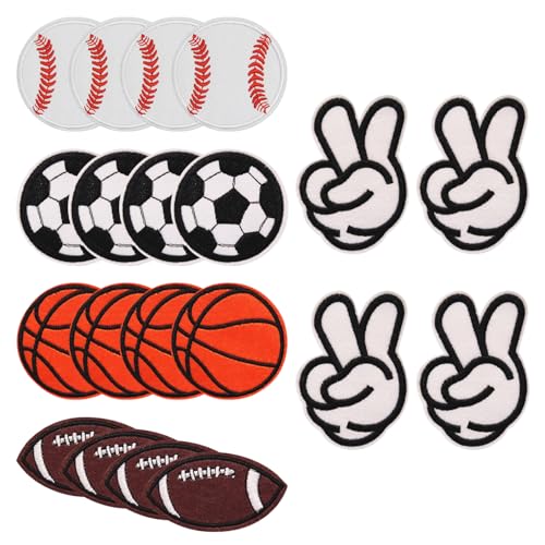 HDGSAFD 20 Stück Fußballflicken, Bestickte Stoffflicken, Kleidungsreparaturflicken, Kinderbügelflicken, Dekorative Stoffflicken Für Kleidung HDGSAFD 20 Stück Fußballflicken, Bestickte Stoffflicken, Kleidungsreparaturflicken, Kinderbügelflicken, Dekorative Stoffflicken Für Kleidung von HDGSAFD