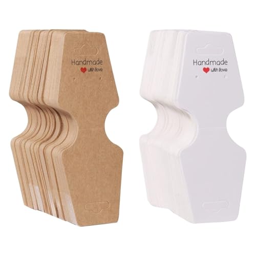 HDGSAFD 200 Stück Halsketten-Verpackungskarten, Schmuck-Displaykarten, DIY-Schmuckzubehör, Schmuckverpackungszubehör von HDGSAFD