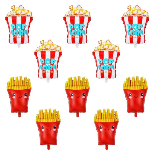 HDGSAFD 5 Popcornballons Und 5 Pommesballons, Kreative Aluminium -Filmballons, Lustige Luftballons, Party Dekorative Luftballons. HDGSAFD 5 Popcornballons Und 5 Pommesballons, Kreative Aluminium -Filmballons, Lustige Luftballons, Party Dekorative Luftballons. von HDGSAFD