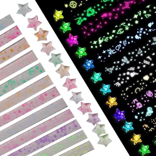 HDGSAFD 630 Stück Stern-Origami, DIY-Papier-Bastelmaterialien, Kinder-Origami-Zubehör, Kreatives Leuchtendes Stern-Origami HDGSAFD 630 Stück Stern-Origami, DIY-Papier-Bastelmaterialien, Kinder-Origami-Zubehör, Kreatives Leuchtendes Stern-Origami von HDGSAFD