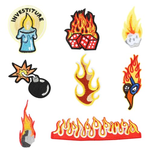 HDGSAFD 8 Stücke Von Flammenelement Stoff, Modischer Und Personalisierter Stofffleck, Kreativer Stofffleck, Der In Hüten, Kleidung Und Taschen Verwendet Werden Kann. HDGSAFD 8 Stücke Von Flammenelement Stoff, Modischer Und Personalisierter Stofffleck, Kreativer Stofffleck, Der In Hüten, Kleidung Und Taschen Verwendet Werden Kann. von HDGSAFD