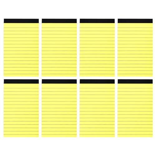 HDGSAFD 8-teiliger Notizblock, A7-Notizblock, Mini-Notizblock, gelb linierter Notizblock, zerreißbarer Notizblock, tragbares Tagebuch, Handheld-Meeting-Protokollbuch HDGSAFD 8-teiliger Notizblock, A7-Notizblock, Mini-Notizblock, gelb linierter Notizblock, zerreißbarer Notizblock, tragbares Tagebuch, Handheld-Meeting-Protokollbuch von HDGSAFD
