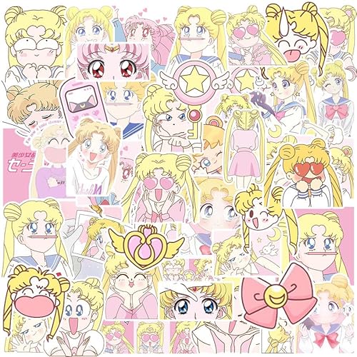 50 Stück/Lot Sailors Moons Aufkleber, wasserdichte Vinyl-Anime-Aufkleber, Abziehbilder für Laptop, Wasserflasche, Gitarre, Reisegeschenk für Kinder, Teenager, Erwachsene, Mädchen, Jungen 50 Stück/Lot Sailors Moons Aufkleber, wasserdichte Vinyl-Anime-Aufkleber, Abziehbilder für Laptop, Wasserflasche, Gitarre, Reisegeschenk für Kinder, Teenager, Erwachsene, Mädchen, Jungen von HDIJDY