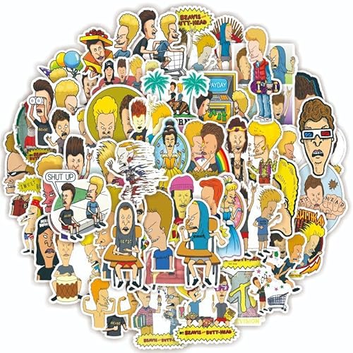 50 Stück/Packung Beavis And Butt-heads Anime-Aufkleber, wasserfester Vinyl-Aufkleber, süße Aufkleberpackung, Graffiti-Aufkleber für Skateboard, Auto, Laptop, Wasserflaschen, Wände, Gepäck, Bücher 50 Stück/Packung Beavis And Butt-heads Anime-Aufkleber, wasserfester Vinyl-Aufkleber, süße Aufkleberpackung, Graffiti-Aufkleber für Skateboard, Auto, Laptop, Wasserflaschen, Wände, Gepäck, Bücher von HDIJDY