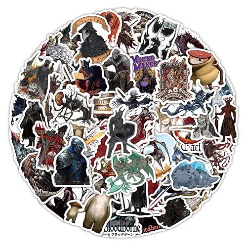 50 Stück/Packung Darks Souls Ashens ones Anime-Aufkleber, wasserfester Vinyl-Aufkleber, süße Aufkleberpackung, Graffiti-Aufkleber für Skateboard, Auto, Laptop, Wasserflaschen, Wände, Gepäck, Bücher 50 Stück/Packung Darks Souls Ashens ones Anime-Aufkleber, wasserfester Vinyl-Aufkleber, süße Aufkleberpackung, Graffiti-Aufkleber für Skateboard, Auto, Laptop, Wasserflaschen, Wände, Gepäck, Bücher von HDIJDY