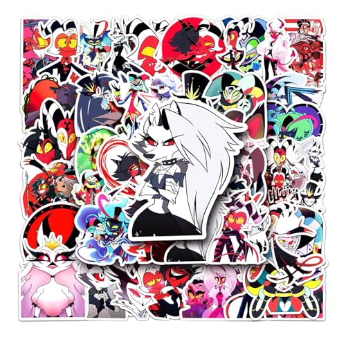 50 Stück/Packung Helluvas Boss Anime-Aufkleber, wasserfester Vinyl-Aufkleber, süße Aufkleberpackung, Graffiti-Aufkleber für Skateboard, Auto, Laptop, Wasserflaschen, Wände, Gepäck, Bücher 50 Stück/Packung Helluvas Boss Anime-Aufkleber, wasserfester Vinyl-Aufkleber, süße Aufkleberpackung, Graffiti-Aufkleber für Skateboard, Auto, Laptop, Wasserflaschen, Wände, Gepäck, Bücher von HDIJDY