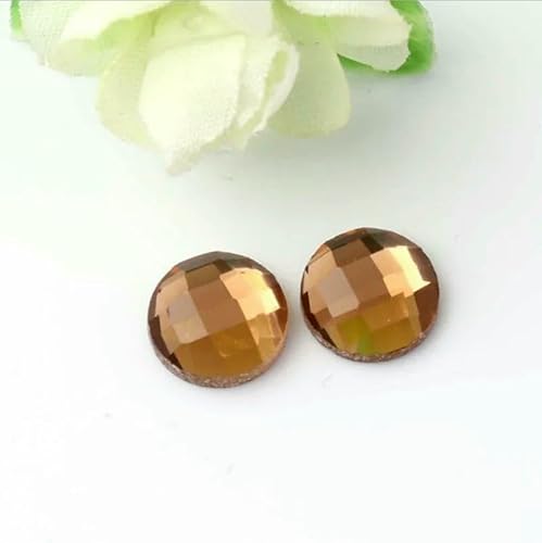 1 Packung runder Glas-Cabochon mit flacher Rückseite, 6/8/10/12/14/16/18/20 mm, mehrfarbiger Kristall-Cabochon, Kamee für die Herstellung von DIY-Anhängern und Schmuck, Kaffeebraun, 12 mm, 50 Stück 1 Packung runder Glas-Cabochon mit flacher Rückseite, 6/8/10/12/14/16/18/20 mm, mehrfarbiger Kristall-Cabochon, Kamee für die Herstellung von DIY-Anhängern und Schmuck, Kaffeebraun, 12 mm, 50 Stück von HDJSDB
