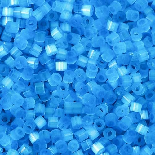 10 Gramm Glasperlen, mehrfarbig, zylinderförmig, Katzenaugen-Imitation, lose Abstandsperlen, DIY-Halskettenschmuck, ca. 2,5 mm Durchmesser, Dunkelblau 10 Gramm Glasperlen, mehrfarbig, zylinderförmig, Katzenaugen-Imitation, lose Abstandsperlen, DIY-Halskettenschmuck, ca. 2,5 mm Durchmesser, Dunkelblau von HDJSDB