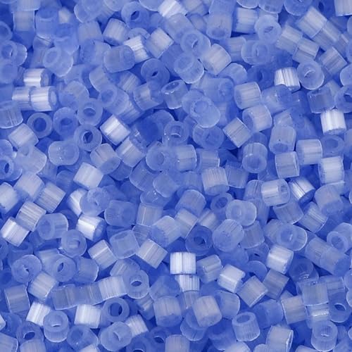 10 Gramm Glasperlen, mehrfarbig, zylinderförmig, Katzenaugen-Imitation, lose Abstandsperlen, DIY-Halskettenschmuck, ca. 2,5 mm Durchmesser, Seeblau 10 Gramm Glasperlen, mehrfarbig, zylinderförmig, Katzenaugen-Imitation, lose Abstandsperlen, DIY-Halskettenschmuck, ca. 2,5 mm Durchmesser, Seeblau von HDJSDB