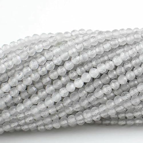 10 Stränge/Los Neue Katzenaugen-Kristallperlen, facettierte lose Glasperlen zur Schmuckherstellung, DIY-Armband, Halskette, Ohrringe, Hafengrau, 3,0 mm (1150 Stück) von HDJSDB