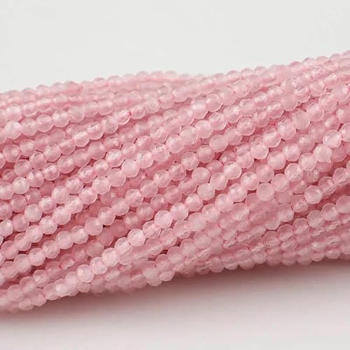 10 Stränge/Los Neue Katzenaugen-Kristallperlen, facettierte lose Glasperlen zur Schmuckherstellung, DIY-Armband, Halskette, Ohrringe, Hellrosa, 3,0 mm (1150 Stück) von HDJSDB