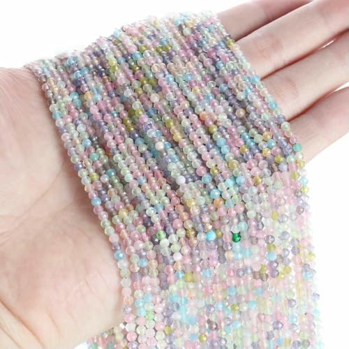 10 Stränge/Los Neue Katzenaugen-Kristallperlen, facettierte lose Glasperlen zur Schmuckherstellung, DIY-Armband, Halskette, Ohrringe, Mix 2–3,0 mm (1150 Stück) von HDJSDB