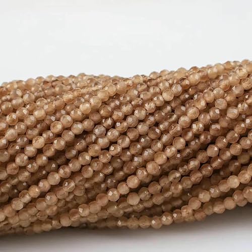 10 Stränge/Los Neue Katzenaugen-Kristallperlen, facettierte lose Glasperlen zur Schmuckherstellung, DIY-Armband, Halskette, Ohrringe, Mokkabraun, 3,0 mm (1150 Stück) von HDJSDB