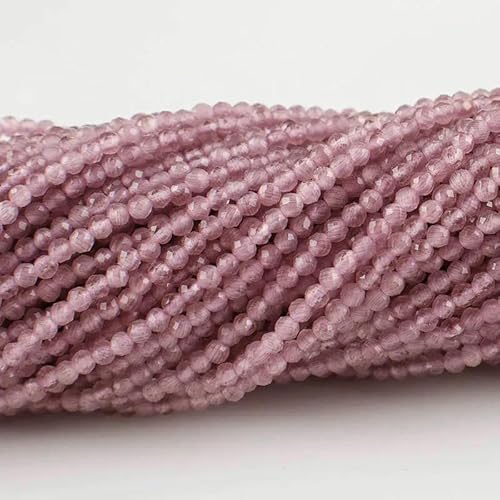 10 Stränge/Los Neue Katzenaugen-Kristallperlen, facettierte lose Glasperlen zur Schmuckherstellung, DIY-Armband, Halskette, Ohrringe, Pfingstrose lila, 3,0 mm (1150 Stück) von HDJSDB
