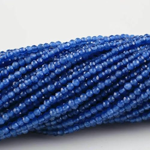 10 Stränge/Los Neue Katzenaugen-Kristallperlen, facettierte lose Glasperlen zur Schmuckherstellung, DIY-Armband, Halskette, Ohrringe, Saphirblau, 3,0 mm (1150 Stück) von HDJSDB