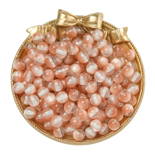 10 Stück/Los 8/10/12 mm Harz-Katzenaugenperlen, silberne Flecken, Abstandsperlen für Armband, Halskette, Schlüsselanhänger, Schmuckherstellung, Zubehör – Orange Pink – 8 mm x 10 Stück 10 Stück/Los 8/10/12 mm Harz-Katzenaugenperlen, silberne Flecken, Abstandsperlen für Armband, Halskette, Schlüsselanhänger, Schmuckherstellung, Zubehör – Orange Pink – 8 mm x 10 Stück von HDJSDB
