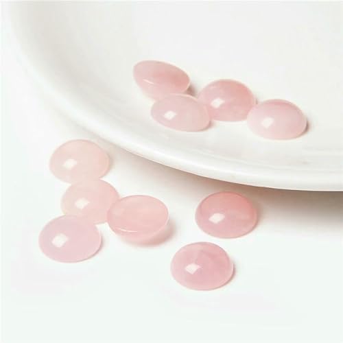 10 Stück/Los Naturstein-Cabochons, runde Perlenfassung, Cabochon-Perlen für Anhänger, Ringe, Ohrringe, Halsketten, Schmuck, DIY-Zubehör, 14. Rosenquarz, 12 mm 10 Stück/Los Naturstein-Cabochons, runde Perlenfassung, Cabochon-Perlen für Anhänger, Ringe, Ohrringe, Halsketten, Schmuck, DIY-Zubehör, 14. Rosenquarz, 12 mm von HDJSDB