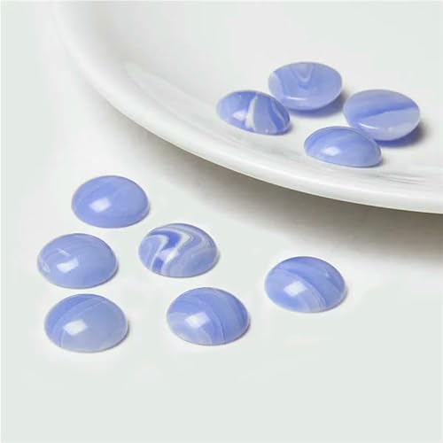 10 Stück/Los Naturstein-Cabochons, runde Perlenfassung, Cabochon-Perlen für Anhänger, Ringe, Ohrringe, Halsketten, Schmuck, DIY-Zubehör, 6, Synthetischer Achat, 14,0 mm 10 Stück/Los Naturstein-Cabochons, runde Perlenfassung, Cabochon-Perlen für Anhänger, Ringe, Ohrringe, Halsketten, Schmuck, DIY-Zubehör, 6, Synthetischer Achat, 14,0 mm von HDJSDB