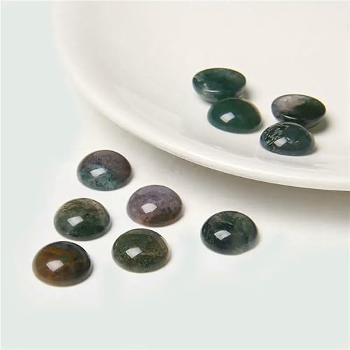 10 Stück/Los Naturstein-Cabochons, runde Perlenfassung, Cabochon-Perlen für Anhänger, Ringe, Ohrringe, Halsketten, Schmuck, DIY-Zubehör, 9, indischer Achat, 6 mm 10 Stück/Los Naturstein-Cabochons, runde Perlenfassung, Cabochon-Perlen für Anhänger, Ringe, Ohrringe, Halsketten, Schmuck, DIY-Zubehör, 9, indischer Achat, 6 mm von HDJSDB
