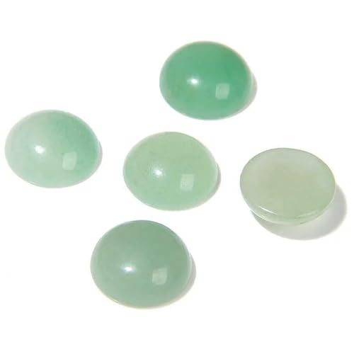 10 Stück/Los runder Stein-Cabochon, 4/6/8/10/12/14,0 mm, natürlicher Tigerauge-Labradorit-Jaspis, Kamee, passend für DIY-Ringe, Halsketten, Handarbeiten, Grüner Aventurin, 8 mm 10 Stück/Los runder Stein-Cabochon, 4/6/8/10/12/14,0 mm, natürlicher Tigerauge-Labradorit-Jaspis, Kamee, passend für DIY-Ringe, Halsketten, Handarbeiten, Grüner Aventurin, 8 mm von HDJSDB