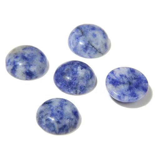 10 Stück/Los runder Stein-Cabochon, 4/6/8/10/12/14,0 mm, natürlicher Tigerauge-Labradorit-Jaspis, Kamee, passend für DIY-Ringe, Halsketten, Handarbeiten, Sodalith, 12 mm 10 Stück/Los runder Stein-Cabochon, 4/6/8/10/12/14,0 mm, natürlicher Tigerauge-Labradorit-Jaspis, Kamee, passend für DIY-Ringe, Halsketten, Handarbeiten, Sodalith, 12 mm von HDJSDB
