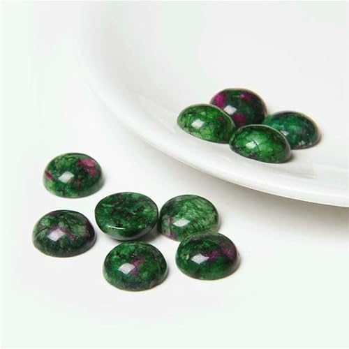 10 Stück/Lot Naturstein-Cabochons, runde Perlenfassung, Cabochon-Perlen für Anhänger, Ringe, Ohrringe, Halsketten, Schmuck, DIY-Zubehör, 18.Zoisit, 4,0 mm 10 Stück/Lot Naturstein-Cabochons, runde Perlenfassung, Cabochon-Perlen für Anhänger, Ringe, Ohrringe, Halsketten, Schmuck, DIY-Zubehör, 18.Zoisit, 4,0 mm von HDJSDB