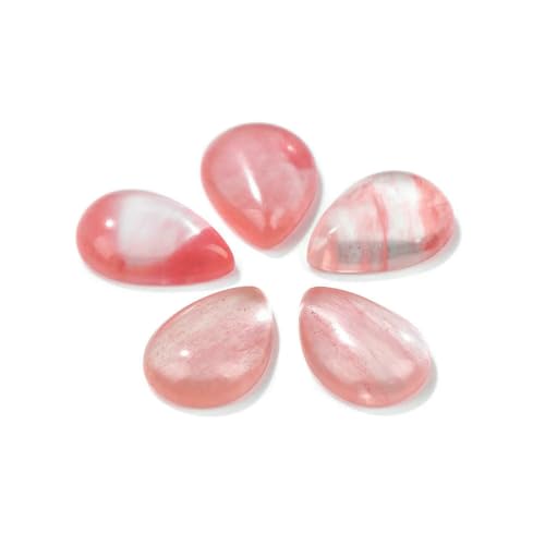 10 Stück Naturstein-Cabochon-Perlen, Wassertropfenform, Tigerauge, Malachit, Rosenquarz, Stein zur Schmuckherstellung, Ringe, DIY, 13 x 18 mm, Wassermelone, 13 x 18 mm 10 Stück Naturstein-Cabochon-Perlen, Wassertropfenform, Tigerauge, Malachit, Rosenquarz, Stein zur Schmuckherstellung, Ringe, DIY, 13 x 18 mm, Wassermelone, 13 x 18 mm von HDJSDB