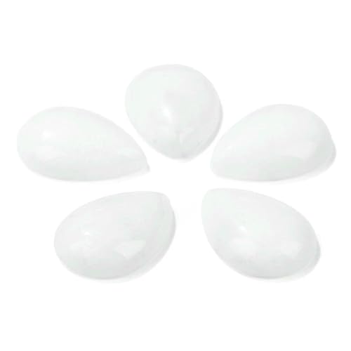 10 Stück natürliche flache Tigerauge-Stein-Cabochon-Perlen, Wassertropfen-Patch, Kamee-Perlen zur Schmuckherstellung, DIY-Ring, Ohrringe, Armbänder, Nr. 10 Chalcedon, 6 x 8 mm 10 Stück natürliche flache Tigerauge-Stein-Cabochon-Perlen, Wassertropfen-Patch, Kamee-Perlen zur Schmuckherstellung, DIY-Ring, Ohrringe, Armbänder, Nr. 10 Chalcedon, 6 x 8 mm von HDJSDB