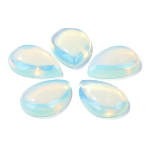 10 Stück natürliche flache Tigerauge-Stein-Cabochon-Perlen, Wassertropfen-Patch, Kamee-Perlen zur Schmuckherstellung, DIY-Ring, Ohrringe, Armbänder, Nr. 9, Opal, 13 x 18 mm 10 Stück natürliche flache Tigerauge-Stein-Cabochon-Perlen, Wassertropfen-Patch, Kamee-Perlen zur Schmuckherstellung, DIY-Ring, Ohrringe, Armbänder, Nr. 9, Opal, 13 x 18 mm von HDJSDB
