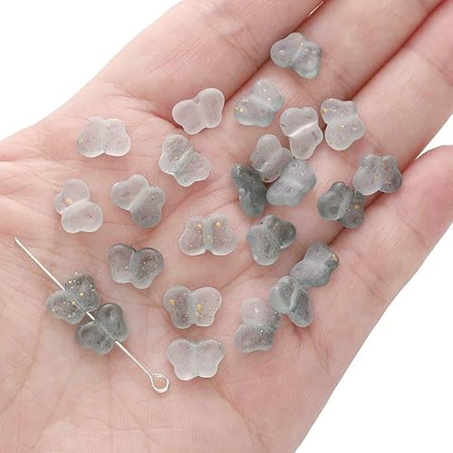 10 g bunte Acrylperlen, 10 x 7 mm, Schmetterlingsform, lose Perlen für die Herstellung von Halsketten, Armbändern, Ohrringen, Bastelschmuck, Zubehör, Grau 10 g bunte Acrylperlen, 10 x 7 mm, Schmetterlingsform, lose Perlen für die Herstellung von Halsketten, Armbändern, Ohrringen, Bastelschmuck, Zubehör, Grau von HDJSDB