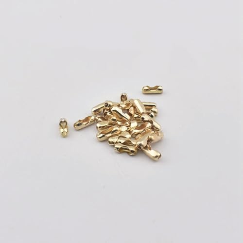 100–200 Stück/Los 1,5–3,2 mm Kugelperlen Kettenverbinder Verschlüsse DIY Schmuckketten Zubehör Herstellung von Zubehör-KC Gold-1,5 mm 200 Stück von HDJSDB