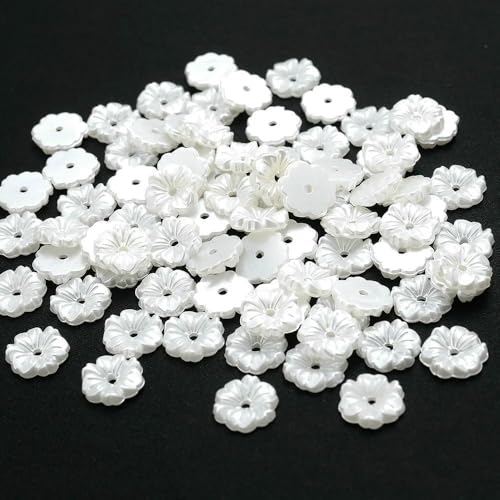 100 Stück/Los Imitationsperlen Acryl Blumenform Abstandsperlen Handgefertigte Perlen für die Schmuckherstellung DIY Armband Halskette-11mm_b 100 Stück/Los Imitationsperlen Acryl Blumenform Abstandsperlen Handgefertigte Perlen für die Schmuckherstellung DIY Armband Halskette-11mm_b von HDJSDB