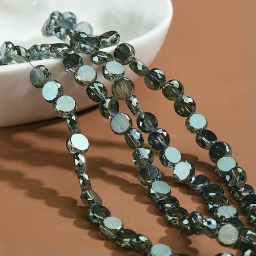 100 Stück 6 mm Kristallglasperlen, Österreich, facettierte lose Abstandsperlen für die Herstellung von DIY-Schmuck, Halsketten, Ketten, Armbänder, Befunde-14 100 Stück 6 mm Kristallglasperlen, Österreich, facettierte lose Abstandsperlen für die Herstellung von DIY-Schmuck, Halsketten, Ketten, Armbänder, Befunde-14 von HDJSDB
