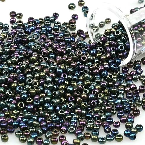 12 Gramm tschechische Glasperlen, einheitlich 2,0, Metallfarben, Rocailles-Perlen zur Schmuckherstellung, DIY-Armband, Halskette, Ohrringe, PZ1201, 2 mm, 1200 Stück, Tube 12 Gramm tschechische Glasperlen, einheitlich 2,0, Metallfarben, Rocailles-Perlen zur Schmuckherstellung, DIY-Armband, Halskette, Ohrringe, PZ1201, 2 mm, 1200 Stück, Tube von HDJSDB
