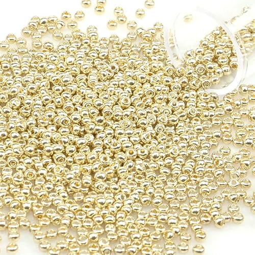 12 Gramm tschechische Glasperlen, einheitlich 2,0, Metallfarben, Rocailles-Perlen zur Schmuckherstellung, DIY-Armband, Halskette, Ohrringe, PZ1204, 2 mm, 1200 Stück, Tube 12 Gramm tschechische Glasperlen, einheitlich 2,0, Metallfarben, Rocailles-Perlen zur Schmuckherstellung, DIY-Armband, Halskette, Ohrringe, PZ1204, 2 mm, 1200 Stück, Tube von HDJSDB