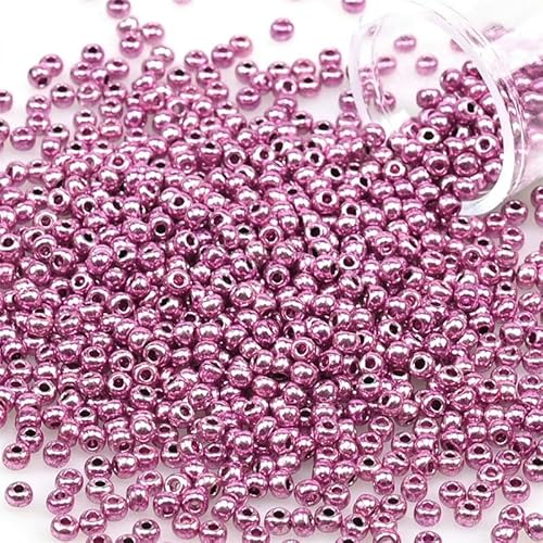 12 Gramm tschechische Glasperlen, einheitlich 2,0, Metallfarben, Rocailles-Perlen zur Schmuckherstellung, DIY-Armband, Halskette, Ohrringe, PZ1208, 2 mm, 1200 Stück, Tube 12 Gramm tschechische Glasperlen, einheitlich 2,0, Metallfarben, Rocailles-Perlen zur Schmuckherstellung, DIY-Armband, Halskette, Ohrringe, PZ1208, 2 mm, 1200 Stück, Tube von HDJSDB