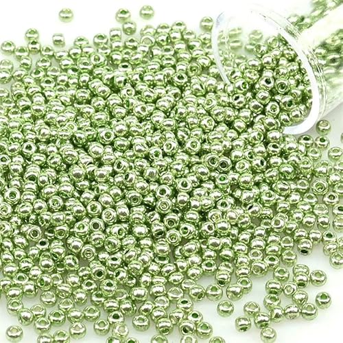 12 Gramm tschechische Glasperlen, einheitlich 2,0, Metallfarben, Rocailles-Perlen zur Schmuckherstellung, DIY-Armband, Halskette, Ohrringe, PZ1214, 2 mm, 1200 Stück, Tube 12 Gramm tschechische Glasperlen, einheitlich 2,0, Metallfarben, Rocailles-Perlen zur Schmuckherstellung, DIY-Armband, Halskette, Ohrringe, PZ1214, 2 mm, 1200 Stück, Tube von HDJSDB
