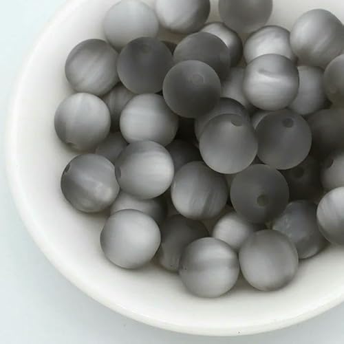 12 mm 16 mm 20 mm Acryl Matt Harz Cat Eye Frost Perlen für Bead Pen-Farbe 7–12 mm 500 Stück von HDJSDB