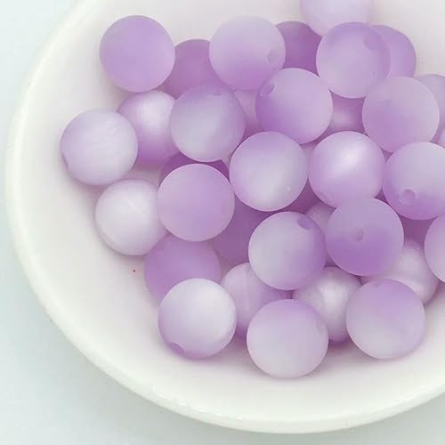12 mm 16 mm 20 mm Acryl-Mattharz-Katzenaugen-Frostperlen für Perlenstift, Farbe 1–16 mm, 200 Stück von HDJSDB